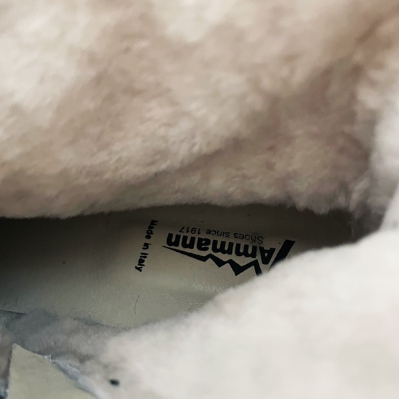 *NWT* Ammann of Switzerland Malx Leopard Fur Lace Up Boots Size US10 ish or EU42 - Picture 2 of 8